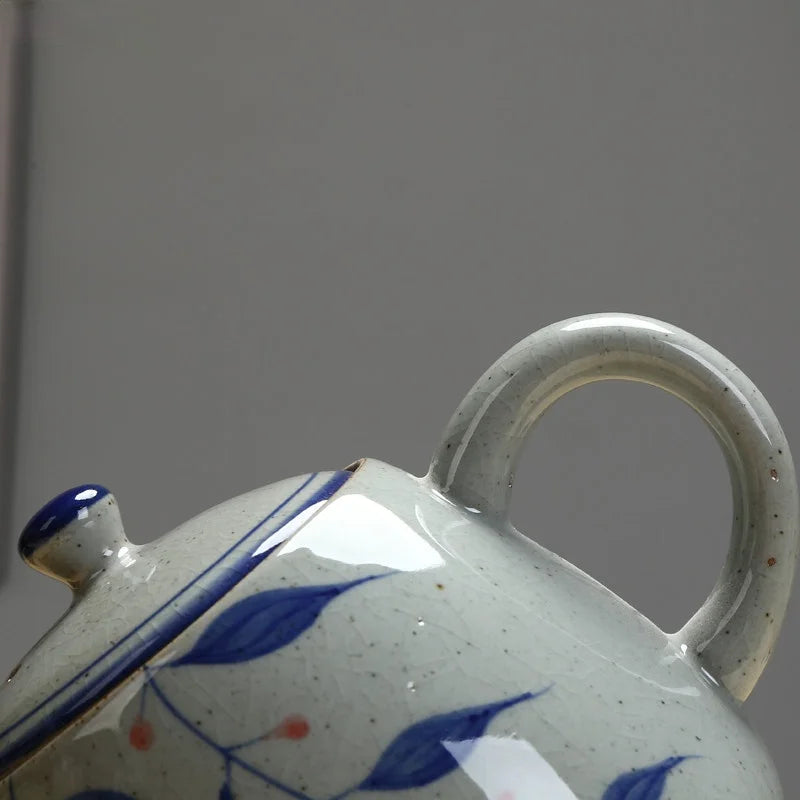 Large Hand-Painted Teapot - 900ml