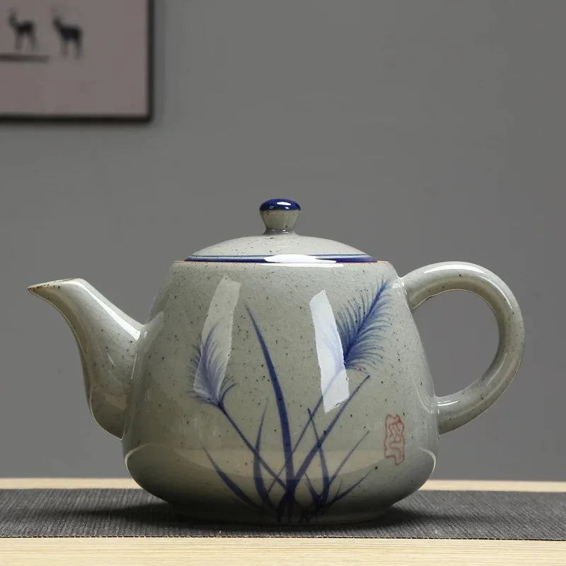 Large Hand-Painted Teapot - 900ml